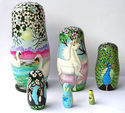 Wooden Nesting Dolls - OOAK - A Walk Through the S