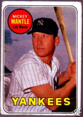 radio_san.rr.com : MICKEY MANTLE 1969 TOPPS #500 LAST CARD NY YANKEES HOF