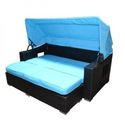 Tk Classics-Maui Outdoor Wicker Patio Sun Bed With