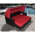 Tk Classics-Maui Outdoor Wicker Patio Sun Bed With