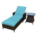 Tk Classics-Cancun Outdoor Wicker Patio Chaise Lou