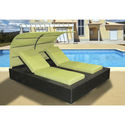 Tk Classics-Jamaica Wicker Patio Double Chaise Lou