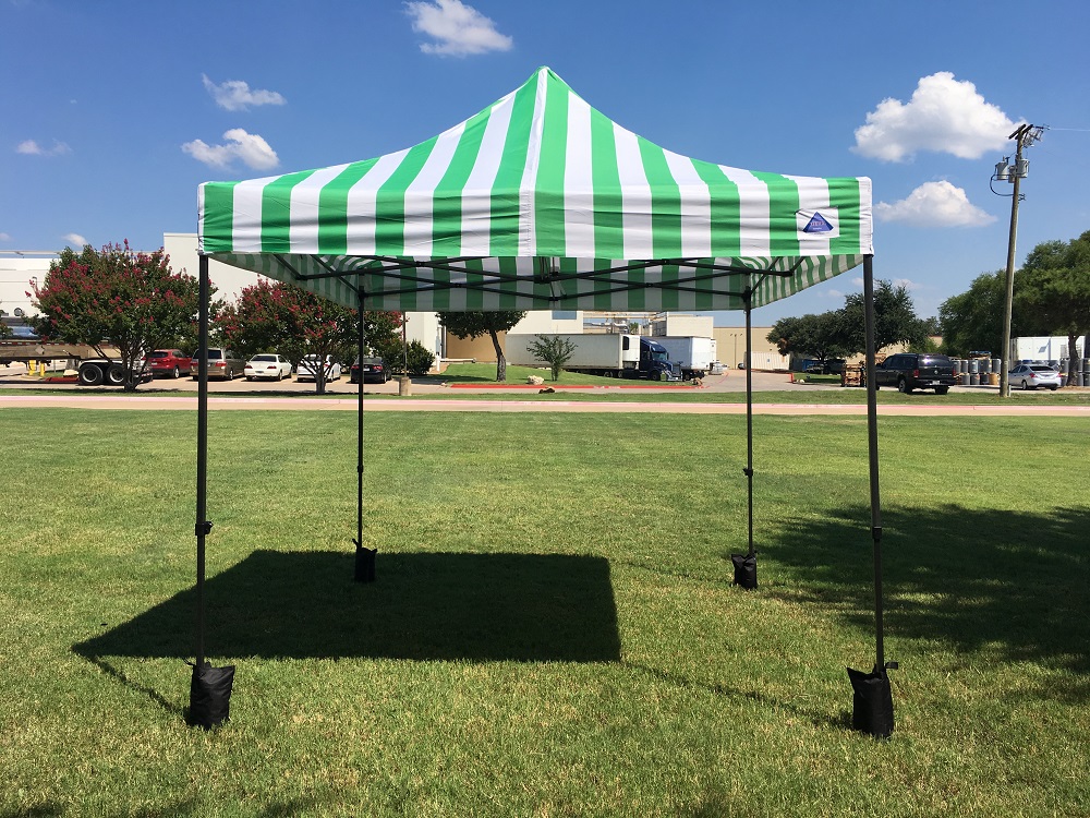 Delta canopy NWD10x10GRNSTRP DELTA Canopies EZ Pop Up Canopy Tent