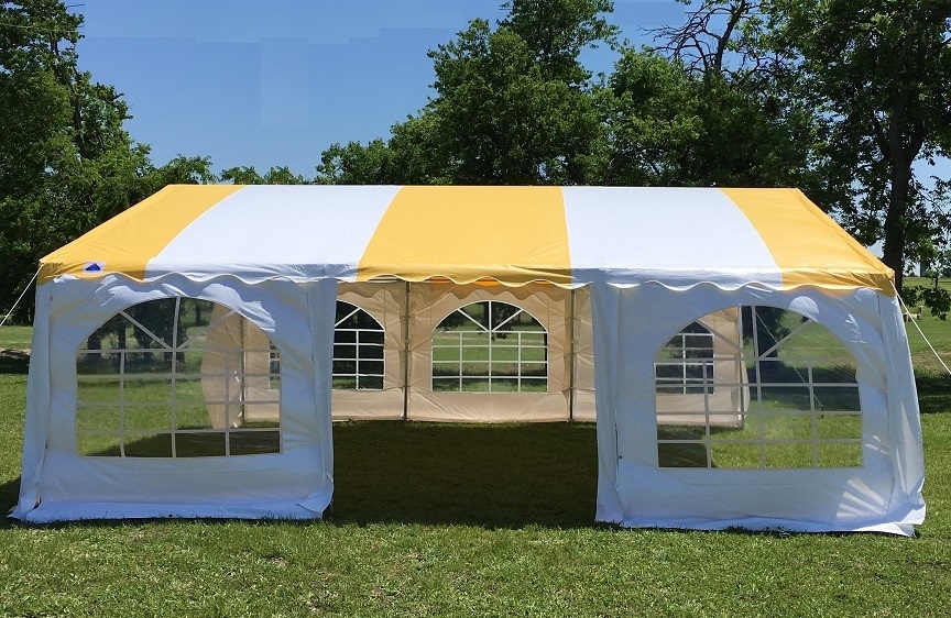 Storage Bag Sold Separately 20'x20' Budget PVC Party Tent Canopy Yellow Tent 