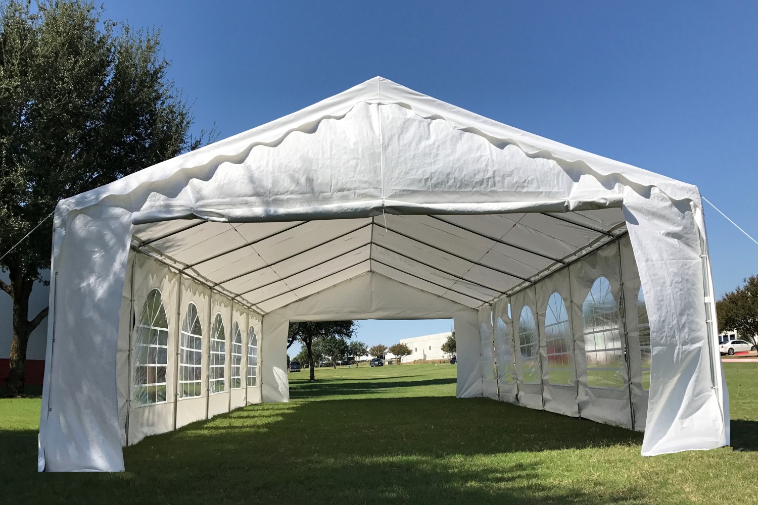 20'x16', 26'x16', 32'x16', 40'x16' Budget PE Party Wedding Tent Shelter ...