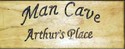 MAN CAVE WOOD SIGN PLAQUE PERSONALIZED NAME FOR FR