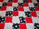 QUEEN SIZE QUILT BEAUTIFULLY HANDCRAFTED IN RAG QU