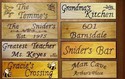 EAGLE PERSONALIZED FAMILY LAST NAME WOOD SIGN PLAQ
