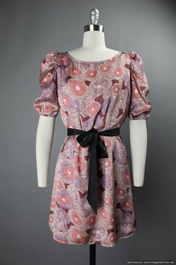 new ark co coral pink mauve purple modern floral print black