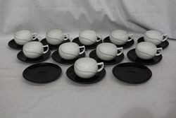33種35個セット 22pc Mikasa Fine China THREADS Black/White/Gray LAL03 8
