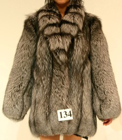 BRAND NEW SILVER FOX FUR COAT JACKET WOMEN WOMAN SIZE ALL | eBay