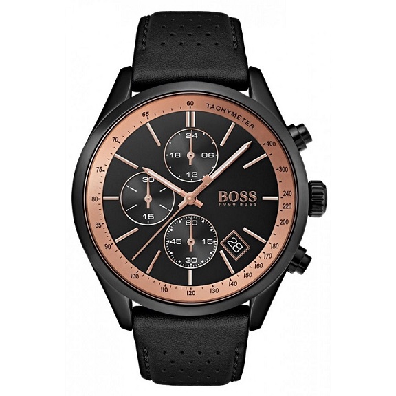 hugo boss grand prix watch rose gold