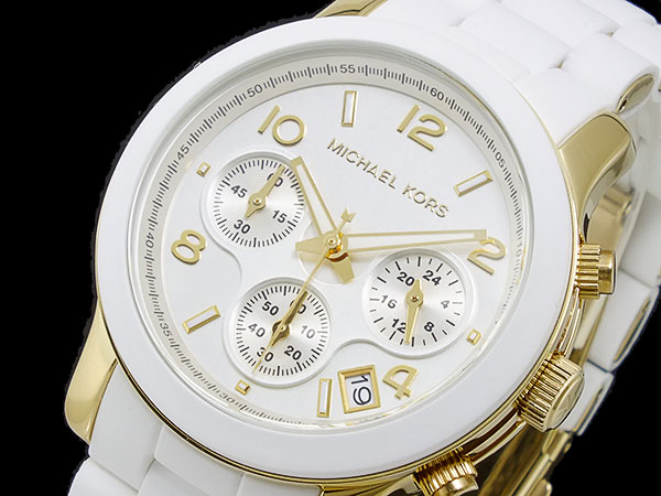 michael kors watches white gold