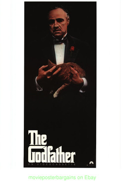 THE GODFATHER MOVIE POSTER R1991 Video Door Panel 16.5 x37.75 Inch