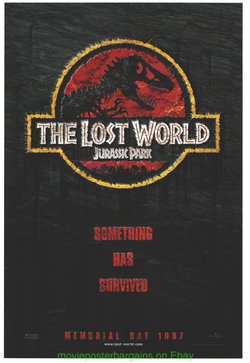 The Lost World: Jurassic Park 2 MOVIE POSTER Original DS