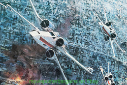 STAR WARS MOVIE POSTER Folded 20TH Century Records 22x33 John