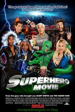 SUPERHERO MOVIE MOVIE POSTER Original DS 27x40 LESLIE NIELSEN 2008