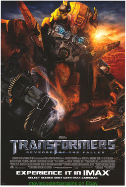 TRANSFORMERS 2 REVENGE OF THE FALLEN MOVIE POSTER DS 27x40