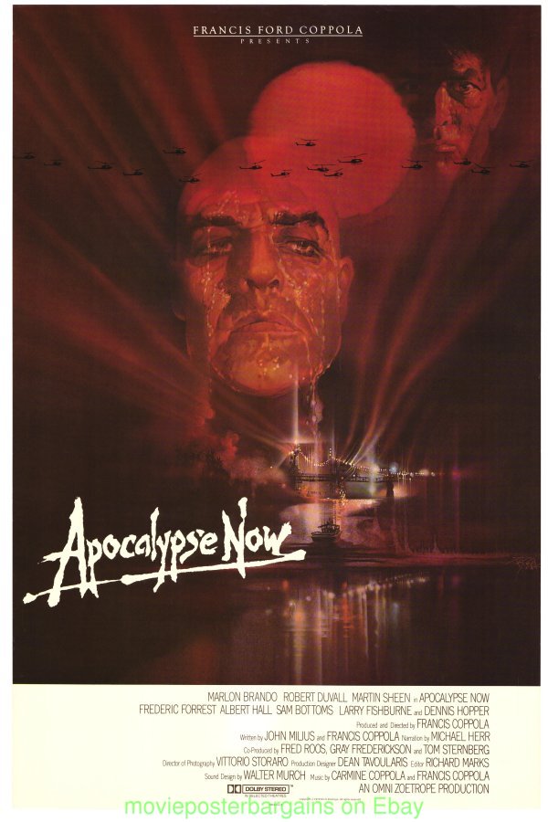 APOCALYPSE NOW MOVIE POSTER 33x47 Folded German MARLON BRANDO Bob