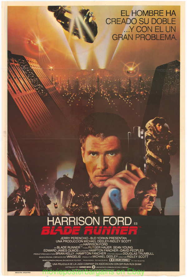 BLADE RUNNER MOVIE POSTER FLD ARGENTINE HARRISON FORD