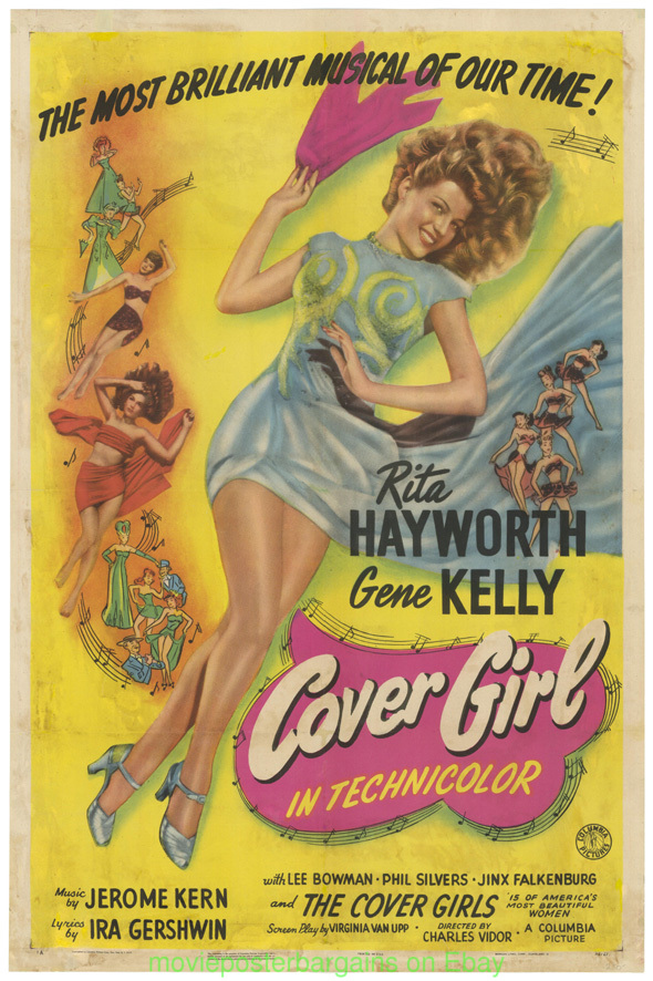 『The Girl from Kay's』 ポスター アンティーク ミュージカル COVER GIRL MOVIE POSTER 11x17 Inch With Plastic Holder RITA
