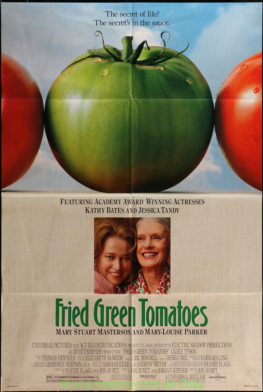 FRIED GREEN TOMATOES MOVIE POSTER Original DS 27x40 Folded ...