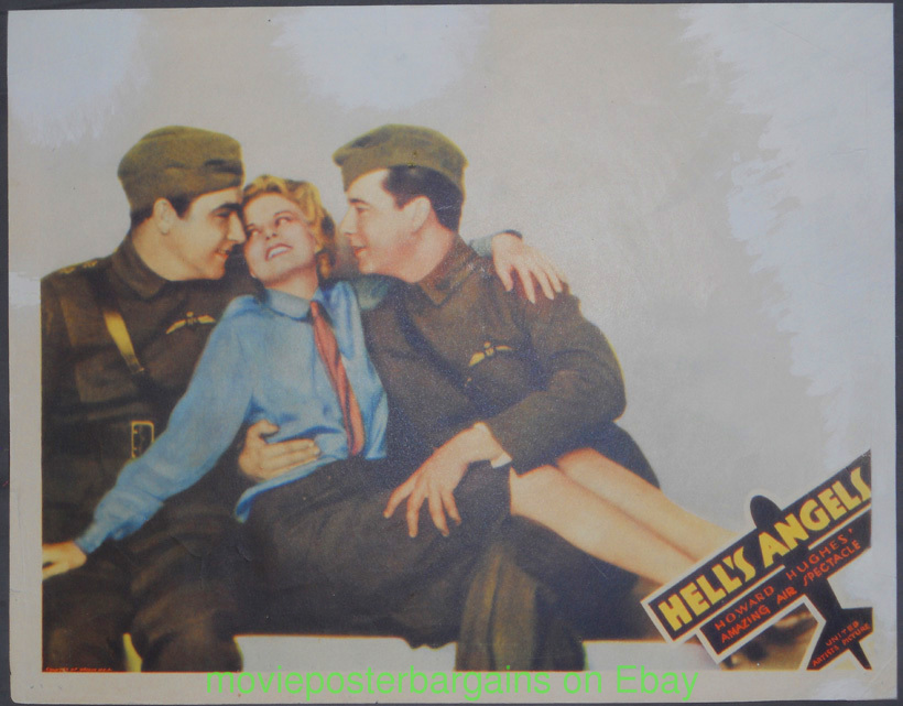 Howard Hughes Hell/'s angels Jean Harlow movie poster 3