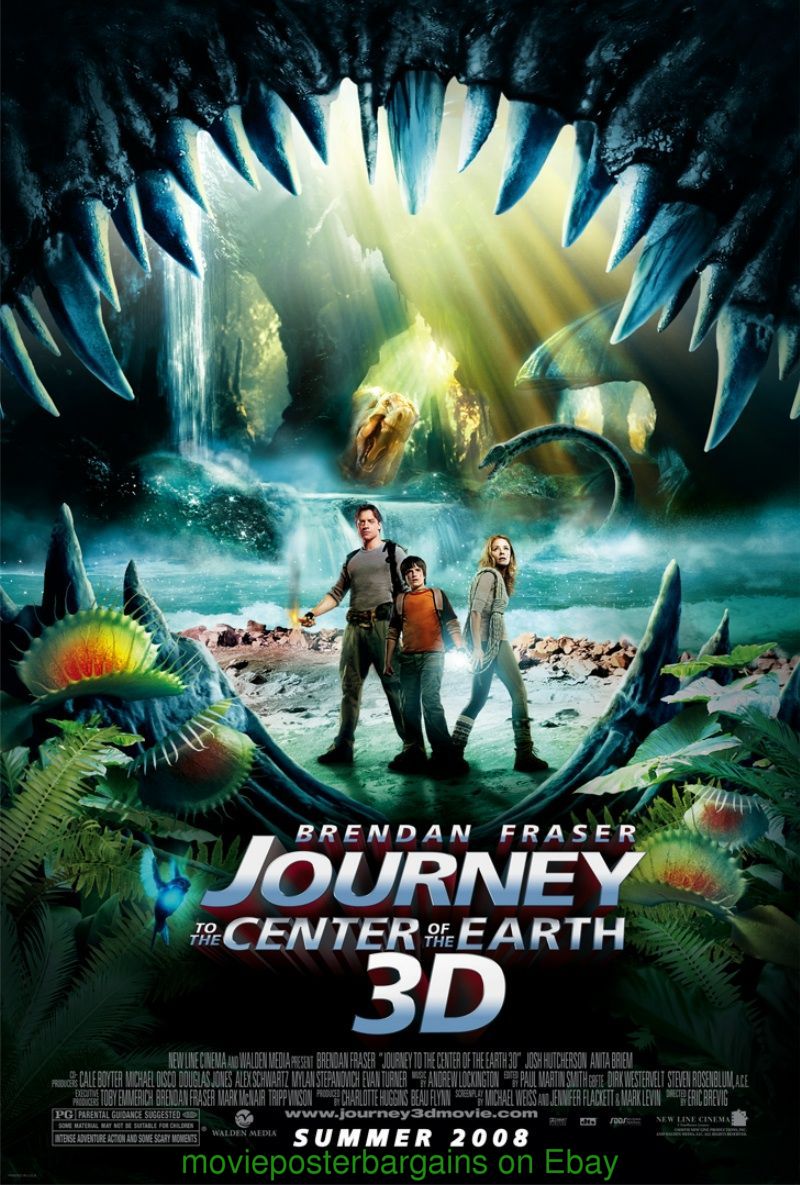 JOURNEY TO THE CENTER OF THE EARTH MOVIE POSTER DS 27x40 ADVANCE STYLE