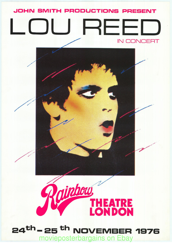 Lou Reed and the Tots 0363 Vintage Music Poster Art