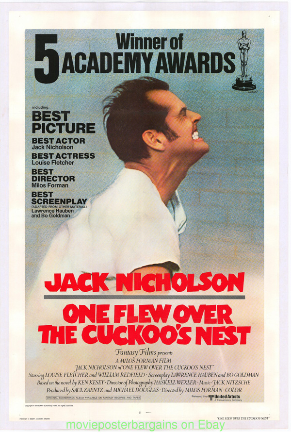 One Flew Over The Cockoos Mini Movie Poster archival quality 8.50 x 11  photo