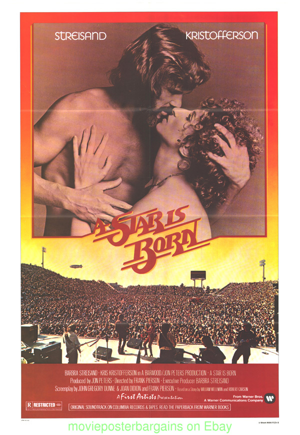 A Star Is Born Movie Poster Original Folded 27x41 Barbra Streisand