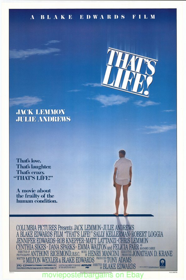 american one sheet size 27 by 41 inch movie poster of thats life