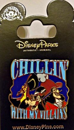Disney Parks 2 Pin Lot Hades Devilishly Handsome Chillin with my Villains