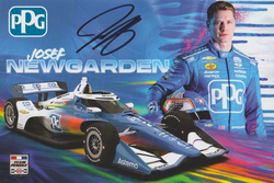 2026 Josef Newgarden signed PPG Chevy Dallara Indy Car Hero Card