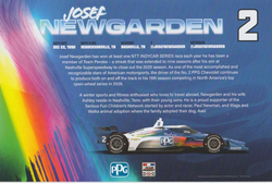2026 Josef Newgarden signed PPG Chevy Dallara Indy Car Hero Card