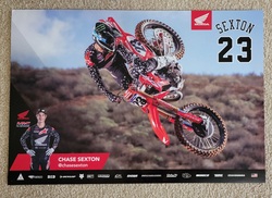&TEAM KROSS ポスター 2023 Chase Sexton Team Honda HRC CRF450RWE AMA Supercross