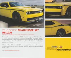 2016 Hennessey Performance Dodge Challenger Hellcat Shell SEMA