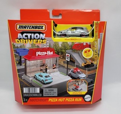 2021 MATCHBOX Action Drivers PIZZA HUT Playset With Volkswagen GTI