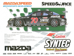 2008 SpeedSource Race Engineering #70 Castrol Mazda RX-8 GT Grand