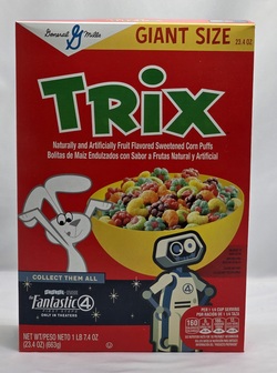 GENERAL MILLS Trix Fantastic Four H.E.R.B.I.E KROGER Exclusive