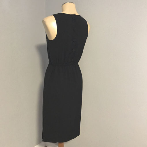 Bridesmaid Dresses J Crew Super 120s Dress J CREW BLACK Button Back Midi  DRESS Petite 0P