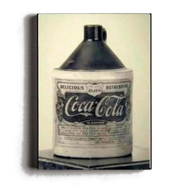 コカコーラ1886 BRAZIL Rare Framed 1894 First Coca-Cola Coke Bottle Vintage Photo