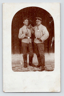 Ww1 Aleman Antiguo Foto Real Postal Foto Real Postal Uniformes Soldados Pipas De Fumar Ebay