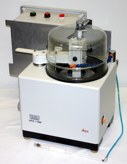 LEICA BONE SAW MICROTOME, MODEL SP1600 WITH VACUUM PICK UP WAND AND LID ...