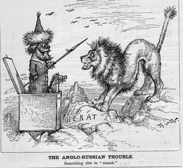 PUPPET LION, ANGLO-RUSSIAN TROUBLE 1885 BY THOMAS NAST | eBay