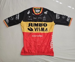 Wout van Aert signed 2022 Team Jumbo Visma Belgium champ cycling