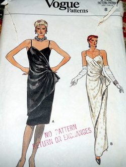 LOVELY VTG 1980s EVENING DRESS Sewing Pattern 8/31.5 FF | eBay LOVELY VTG 1980s EVENING DRESS Sewing Pattern 8/31.5 FF | eBay