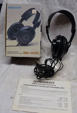 Vintage - PIONEER Stereo HEADPHONES - SE-450 - in ORIGINAL BOX