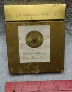 Vintage - EMPTY - AIR FORCE ONE - Pall Mall - CIGARETTE BOX - WELL USED *