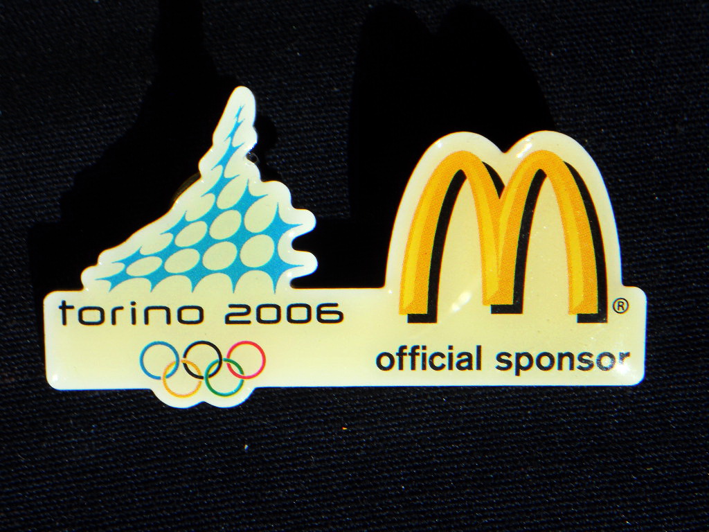 2006 Italy TORINO Winter Olympics RARE PIN McDonald's Official